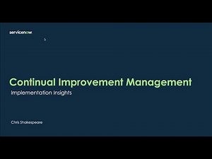 Continuous Improvement Management