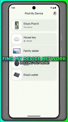 Google's Find My Device Network is FINALLY rolling out! #Google #FindMyDevice #airtag