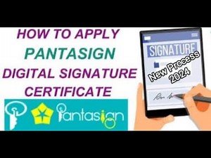 How to Apply Pantasign Dsc | Apply Pantasign Dsc New Model | Pantasign Dsc New Process