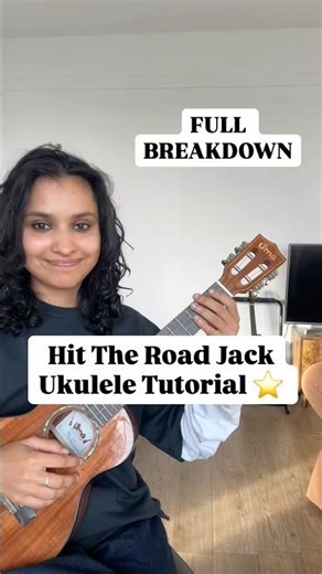 How to play Hit The Road Jack on Ukulele (EASY TUTORIAL) ⭐️ #shorts