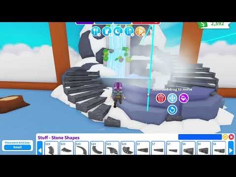 Cozy Cabin waterfall speed build in Adopt Me.