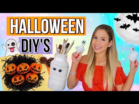 1 min HALLOWEEN DIYS 👻Make your own Halloween decorations 🎃Halloween 2018 German - Cali Kessy