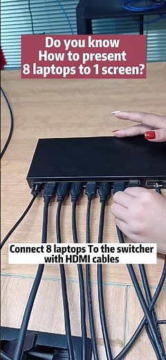 8x1 HDMI auto 4K switcher with seamless switching, scaling, RS232 control