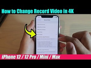 iPhone 12/12 Pro: How to Record Video in 4K