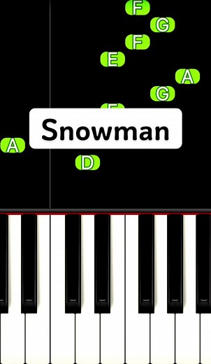 Snowman 弾き方 #ピアノ初心者 #pianotutorial #ピアノ簡単 #かんたーんピアノ #pianolesson #簡単ピアノ #snowman #sia #cover