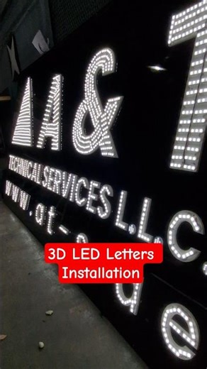 3D LED Letter Sign Installation | From Base to Glow