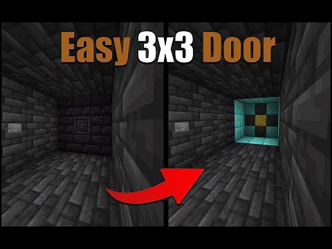 How to Make a 3x3 PISTON DOOR in Minecraft 1.20 (Easy)
