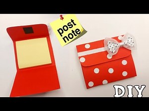 How to Make a DIY STICKY NOTEBOOK | STICKY NOTES HOLDER