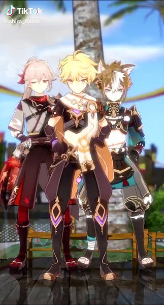 Inazuma Party Dance with Genshin Impact Characters