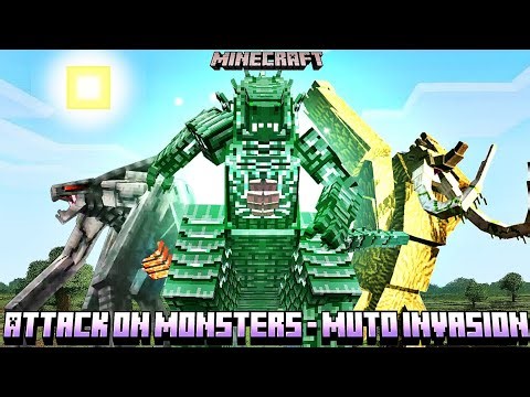Attack on Monsters 👹 - Muto Invasion| Minecraft | Zhasian specials