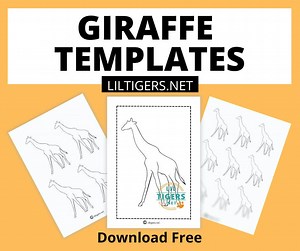 Free Printabe Giraffe Templates - Lil Tigers Lil Tigers