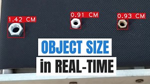 Measure size of objects in real-time with Computer Vision | Opencv with Python - Pysource