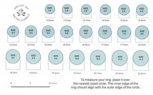 Printable Ring Size Chart - Accurate Home Sizing Guide - Etsy