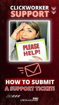 🚀 Need help on Clickworker? Learn to submit a support ticket the right way!📩 #Clickworker #Support