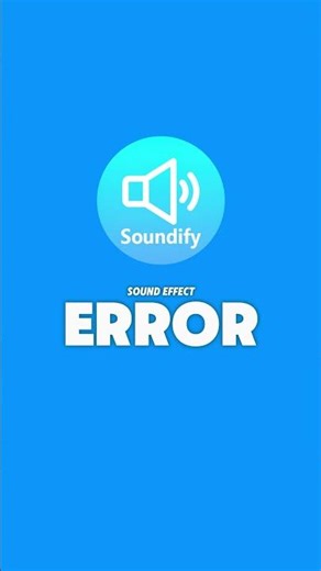 Error Sound Effect 🎵 #error #errorsound #errorsoundeffect #soundeffect #sfx #soundify