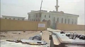 M1 Abrams Tank Blows Up Sniper Tower