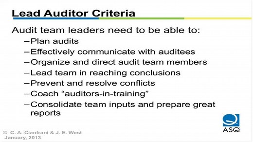 Auditing Process-Based Quality Management Systems (Part 1 of 2)