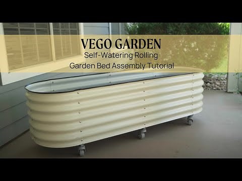 Self-Watering Rolling Garden Bed Assembly Tutorial | Vego Garden