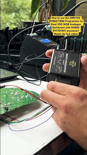 How to Read a VDO MQB Analogue Dashboard using the ABRITES RH850/V850 Programmer?