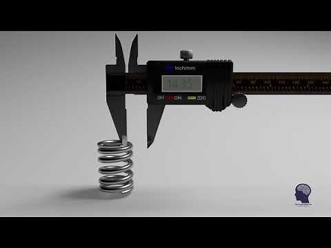 Measuring a Compression Spring using a Digital Vernier Caliper
