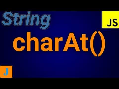JavaScript String charAt Method