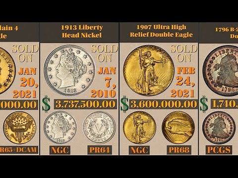 Top 100 Most Valuable US Coins ever sold at auctions