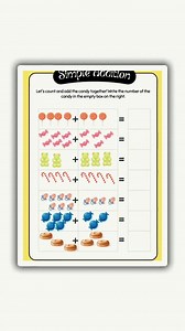 Simple Addition Worksheets for Kids – Math Practice Printable PDF (7 Pages) - Etsy