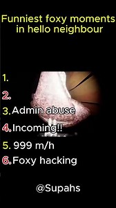 Funniest Foxy moments in hello neighbour