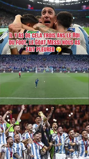Émotions après la victoire de l'Argentine en finale de la Coupe du Monde