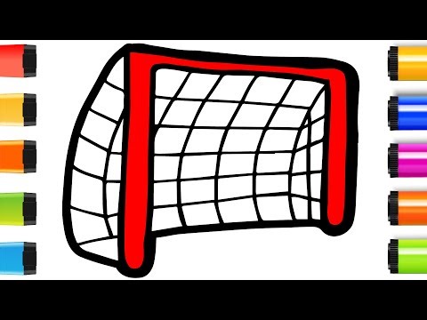 How to Draw a Soccer Net | Step by Step Easy