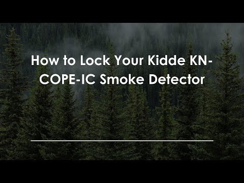 How to Lock Your Kidde KN-COPE-IC Smoke Detector