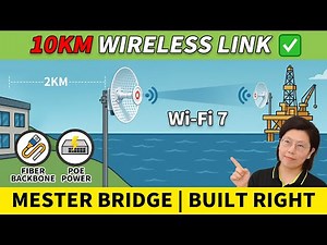 Built a 10KM Wi-Fi 7 Wireless Bridge Over the Sea | Master Bridge Setup Tutorial