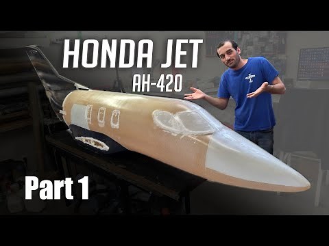 Building a Giant RC HONDA JET AH-420 full composite, Part 1