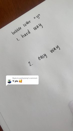 How to Create Bubble Letter Y | Lettering Tutorial