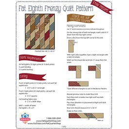 Fat Eighth Frenzy Shortcut Quilt Pattern | Free PDF Fat Quarter Shop Exclusive