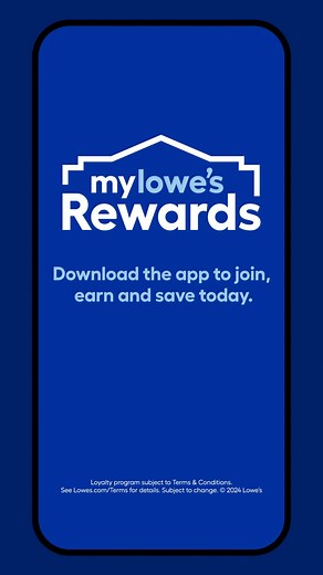 Meet MyLowe's Rewards 👋 Our NEW loyalty program makes getting what you need and want for your home a whole lot easier. Learn more and sign up today: https://www.lowes.com/loyalty/l/about/mylowesrewards *Subject to credit approval. Can't be combined with any other credit offer. Please see lowes.com/credit for details. | Lowe's Home Improvement