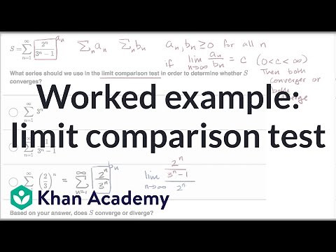 Worked example: limit comparison test | Series | AP Calculus BC | Khan Academy