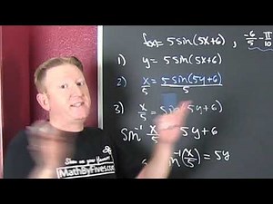 Find the Inverse of a Trigonometric Function