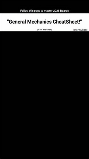 FormuBase | Cheatsheets on Instagram: "🚀 Level up your physics game! These 4 formulas — Force, Work, Power & Energy are the backbone of every concept 💥📚 Follow @formubase for smart study breakdowns & save this post for quick revision ⚡🧠 . . #physicsnotes #studyformula #studentsquad #sciencefacts #formubase #studyreel #learnsmart"