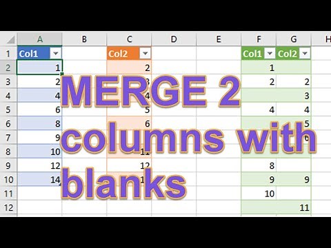 Power Query - Merge Columns With Blank