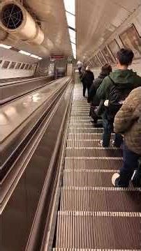 Budapest Subway Escalators - Going Down to the Metro