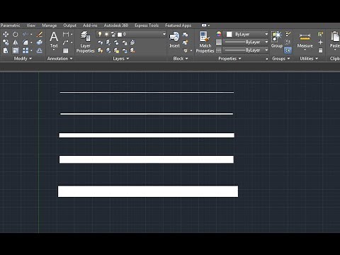 Change Line Width - AutoCAD