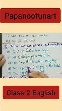 class-2 English worksheet. English worksheet for class-2.#learnenglish .