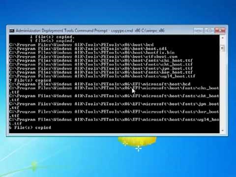 How to create a Windows PE boot disk