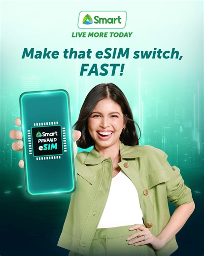 27K views · 106 reactions | Feeling the need for speed? Get it and maximize your devices by making the #Smart switch. Get your eSIM today and enjoy the fast 5G connectivity on any device without needing to change numbers. Avail yours now at any Smart store nationwide or go to https://smrt.ph/fbdigiesim. | Smart Communications, Inc. | Facebook