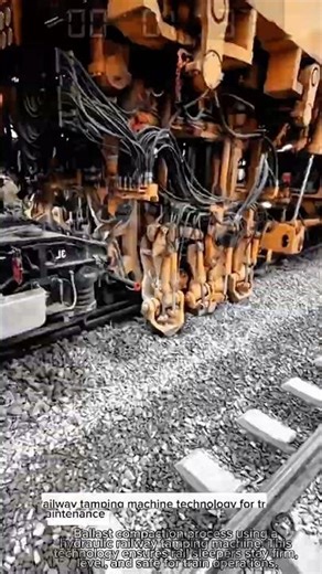 Railway tamping machine technology for track maintenance