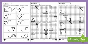 Rotation Differentiated Worksheets