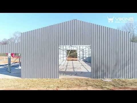 Prefab Metal Building Installation Video [Step-By-Step Process] 🏫