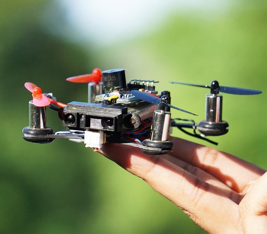 LIDAR Micro Drone With Proximiy Alert Using Arduino Pro Mini & F3 EVO