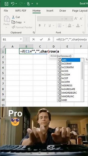 Excel Hack You Didn’t Know! 😱 | Auto Alphabet Formula
